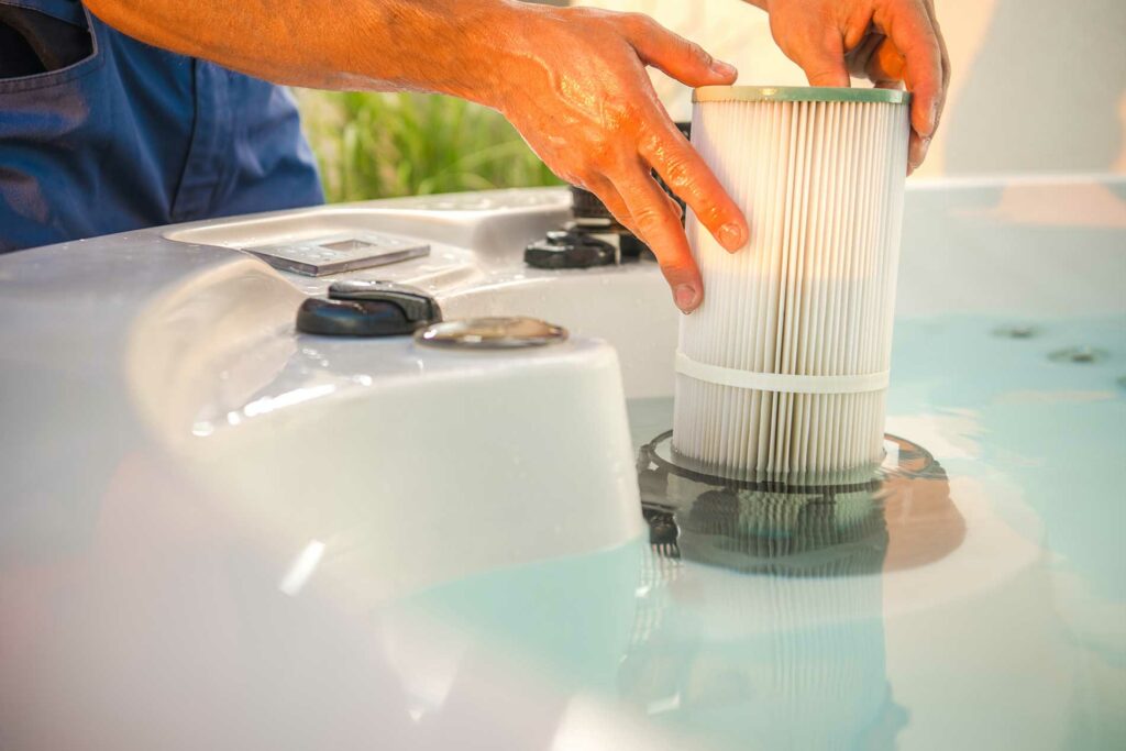 installing-a-filter-in-a-hot-tub