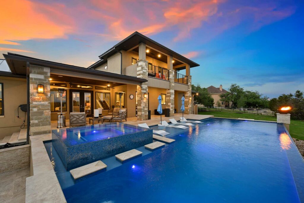 Sleek and Modern hot tubs