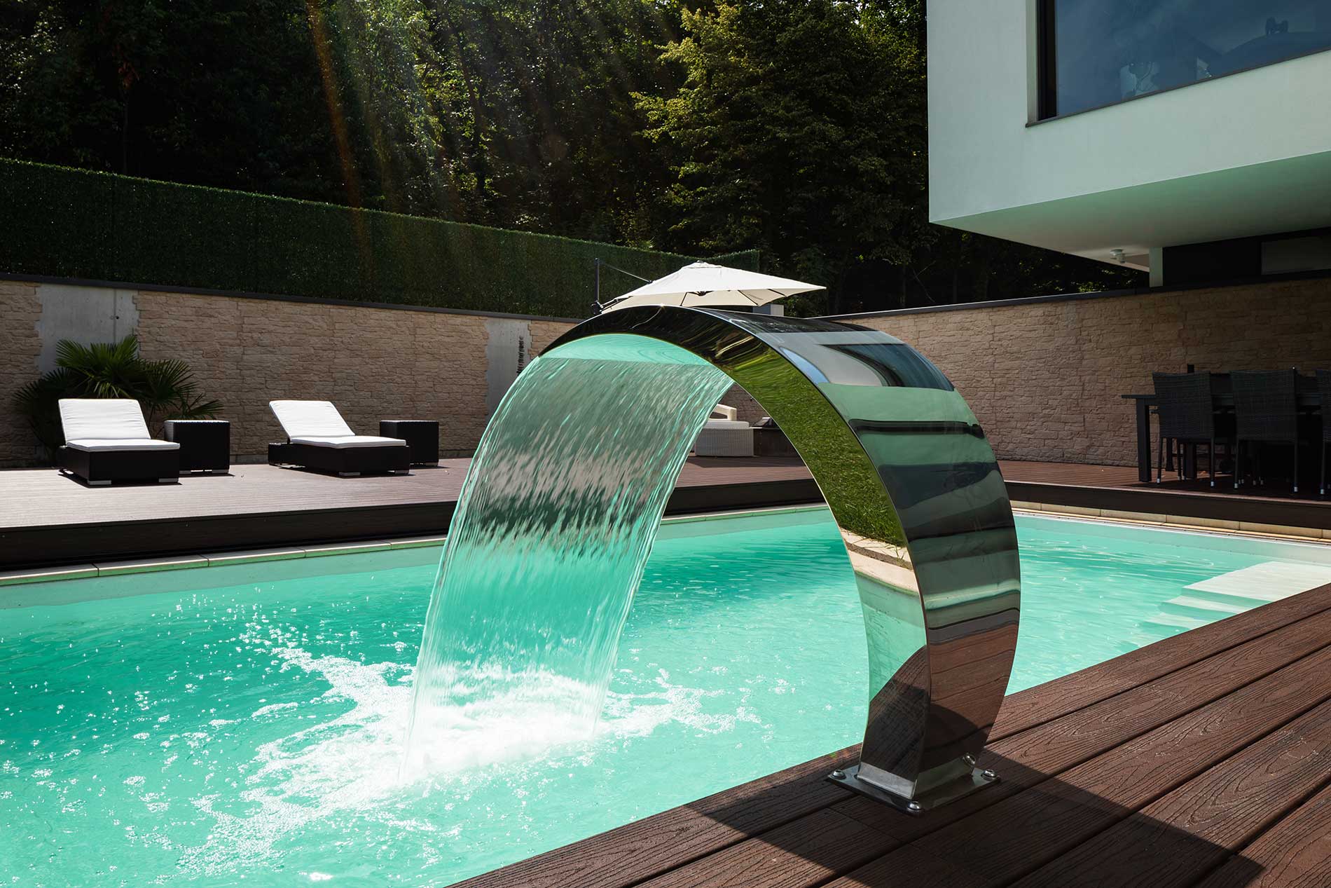 The 5 Best Fountains for Your Pool - Deckside Pool and Spa